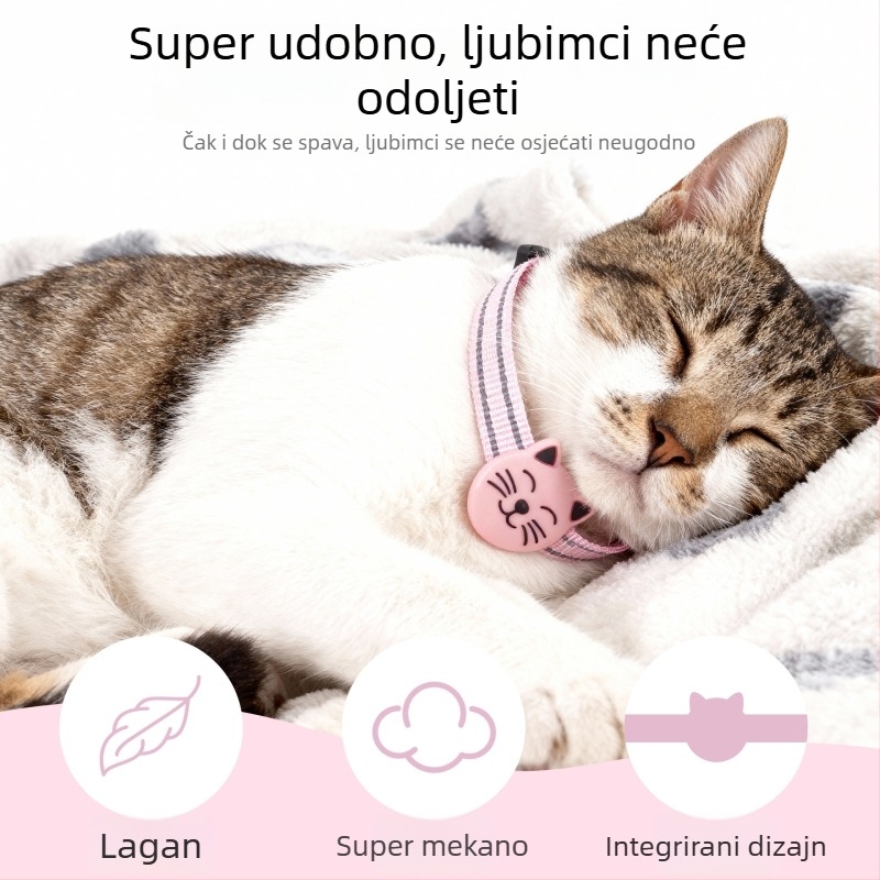 Lokalizator za kućne ljubimce s Bluetooth 5.0, vodootporan i otporan na habanje, domet 20 m, težina 32 g, model F22 (Bluetooth 5.0; vodootporan i otporan na habanje; domet 20 m; težina 32 g; model F22)