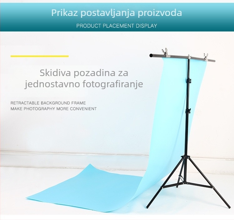 Panoramski stalak za fotografiju – Materijali: plast i aluminij, Nosivost 3 kg, Promjer cijevi 22/19/16 mm, Težina 2 kg