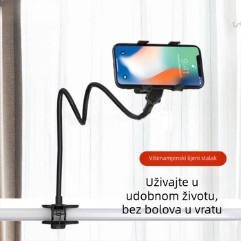 Držač za telefon s dvostrukim klipsama, za stolni i noćni stol, za livestreaming i gledanje TV-a