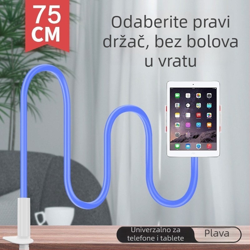 Držač za telefon s dvostrukim klipsama, za stolni i noćni stol, za livestreaming i gledanje TV-a