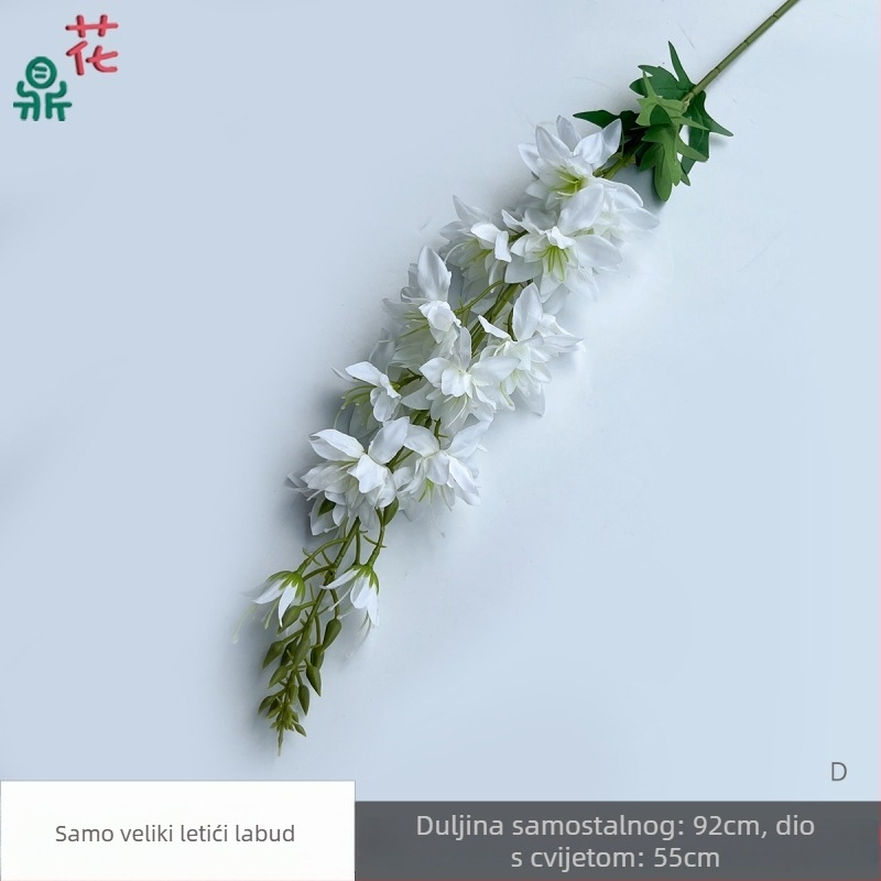 Jedan veliki svileni cvijet u obliku lastavice – ljubičasta, dekor za pozornicu i prolaz na vjenčanje, rekviziti za foto-studio (Materijal: svila; Namjena: vjenčanje; Brend: Drugi)