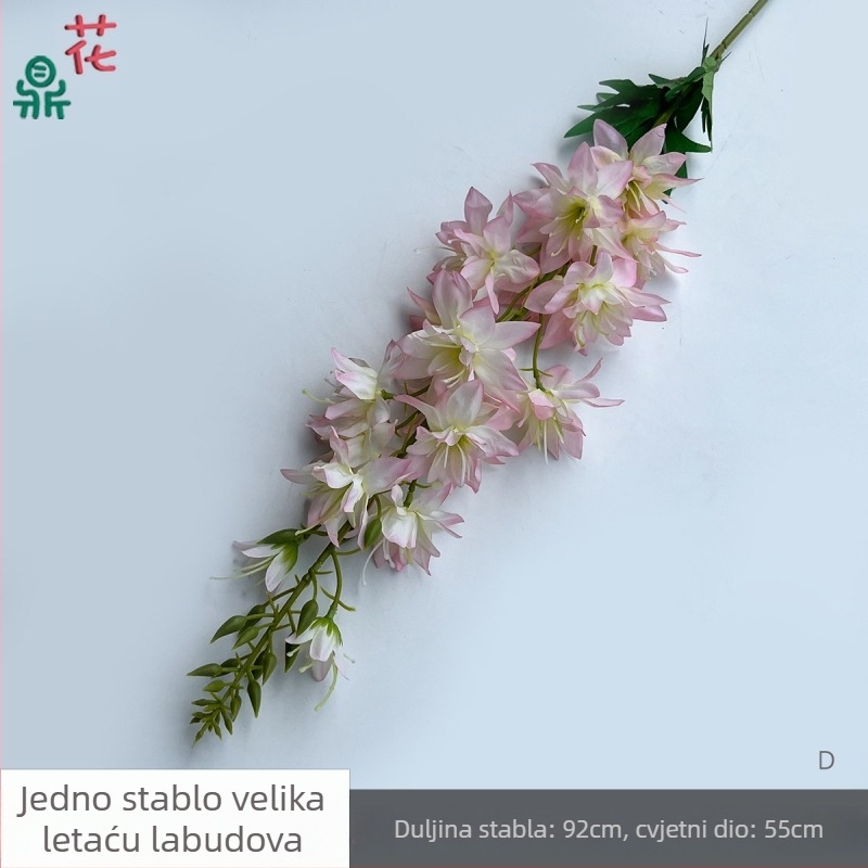 Jedan veliki svileni cvijet u obliku lastavice – ljubičasta, dekor za pozornicu i prolaz na vjenčanje, rekviziti za foto-studio (Materijal: svila; Namjena: vjenčanje; Brend: Drugi)