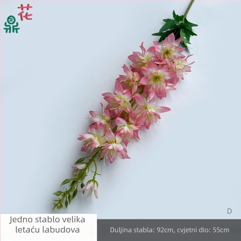 Jedan veliki svileni cvijet u obliku lastavice – ljubičasta, dekor za pozornicu i prolaz na vjenčanje, rekviziti za foto-studio (Materijal: svila; Namjena: vjenčanje; Brend: Drugi)