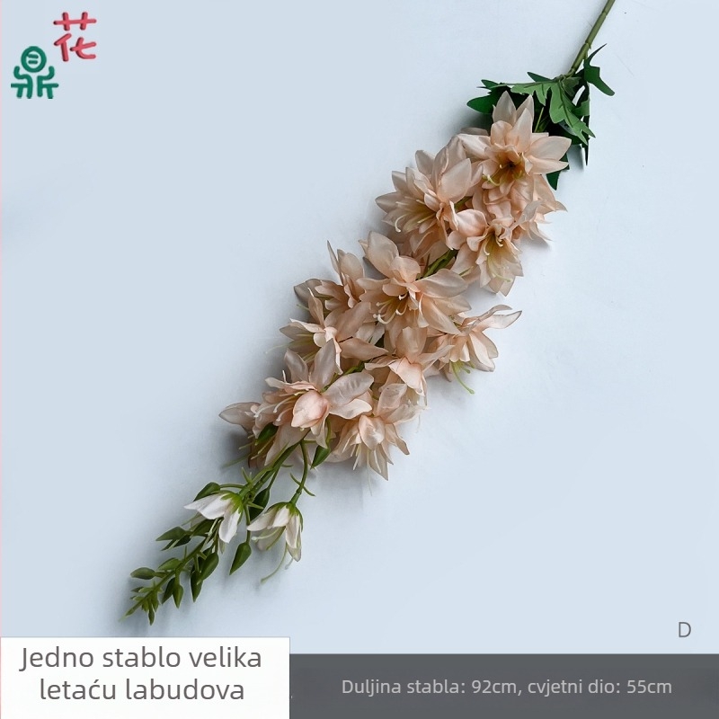 Jedan veliki svileni cvijet u obliku lastavice – ljubičasta, dekor za pozornicu i prolaz na vjenčanje, rekviziti za foto-studio (Materijal: svila; Namjena: vjenčanje; Brend: Drugi)