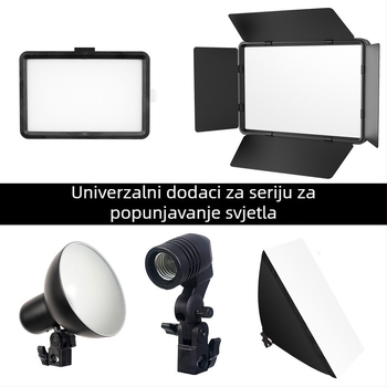 Metalno sjenilo za rasvjetu za fotografiju s E27 utičnicom – rekvizita studija