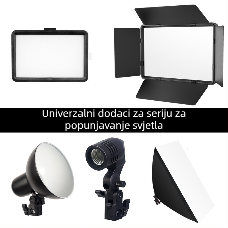 Metalno sjenilo za rasvjetu za fotografiju s E27 utičnicom – rekvizita studija