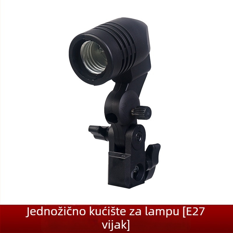 Metalno sjenilo za rasvjetu za fotografiju s E27 utičnicom – rekvizita studija