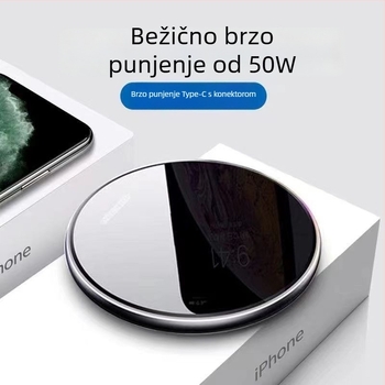 Bežični brzi punjač QC 4.0 - Kompatibilan s brzim punjenjem, Bez magnetskog punjenja, Bez zaslona, Nije originalno