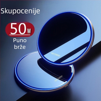 Bežični brzi punjač QC 4.0 - Kompatibilan s brzim punjenjem, Bez magnetskog punjenja, Bez zaslona, Nije originalno