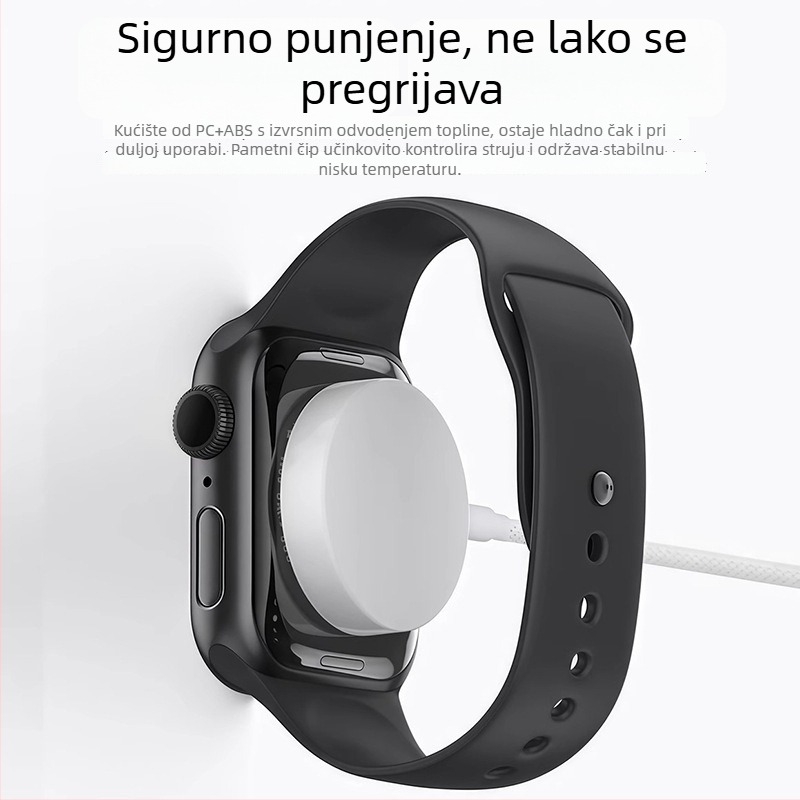 Bežično punjač za Apple Watch s magnetskom bazom, 5W PD brzo punjenje, kompatibilno s S1–S10