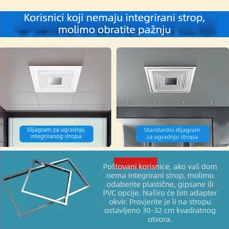Ventilator za odvod zraka, Mingshuo 300h-2, daljinski upravljač, protok zraka 750 m3/h, stil prozorskog dijela
