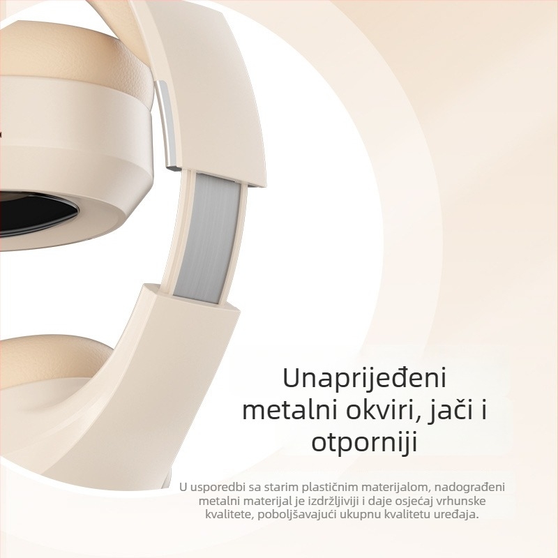Bežični headset Bluetoothom, 3,5 mm priključak, ugrađeni mikrofon, OEM obrada, tiskano logo