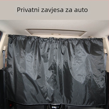 Automobilska zavjesa za stražnje sjedište - odjeljak stražnjeg prostora, dvostruka tkanina za zatamnjenje, materijal Chun yafang, ugradnja klipsama, univerzalna prilagodba, 172 g