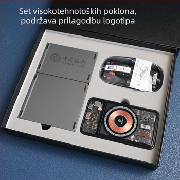 Korporativni pokloni s prilagođenim logotipom, svijetli luksuzni stil, plastični materijal, za poslovne sastanke i godišnjice tvrtke