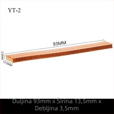 Bakreni hladnjak za grafičku karticu, s lamelama, model 01; materijal bakar; za prijenosno računalo; bez toplovodnih cijevi