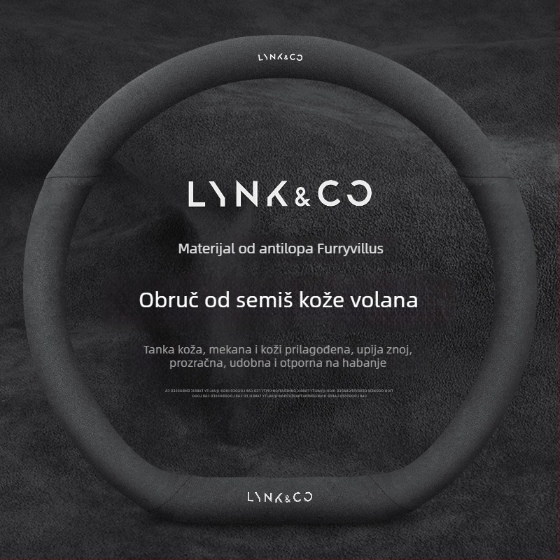Set navlaka za volan od velurovene kože, cijele sezone, montaža prilagođena vozilu, univerzalna kompatibilnost