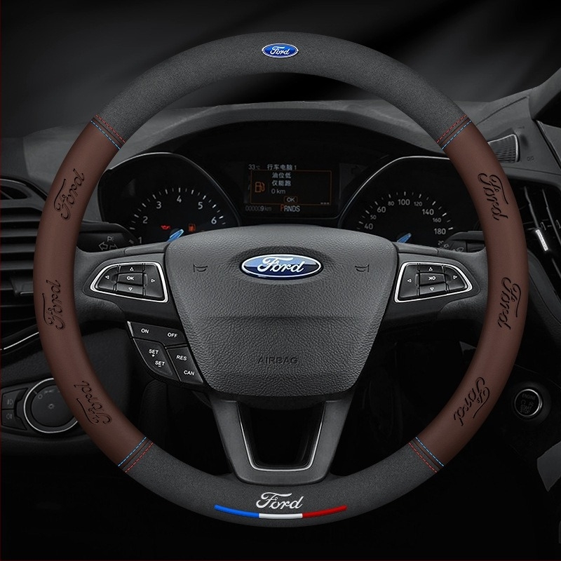 Navlaka za volan Ford – Plaid Wave semiš, univerzalna ugradnja, sve sezone