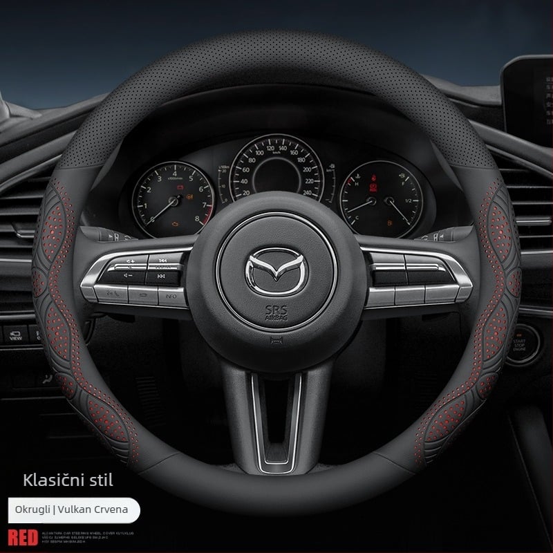 Mazda navlaka za volan, sportski stil, sve sezone, prilagođeno pristajanje