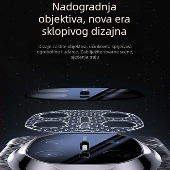 Kožna futrola za Huawei MateX6 s elektroplatiranim dizajnom staze, zaštita objektiva X6, kravlja koža