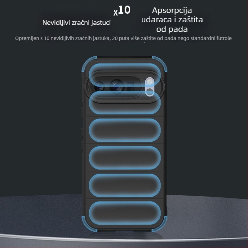 Kućište za Google Pixel 10A s dojmom kože i magijskim štitom zaštite, novi model, zaštita od pada s zračnim jastukom za Pixel 6/7/8/9