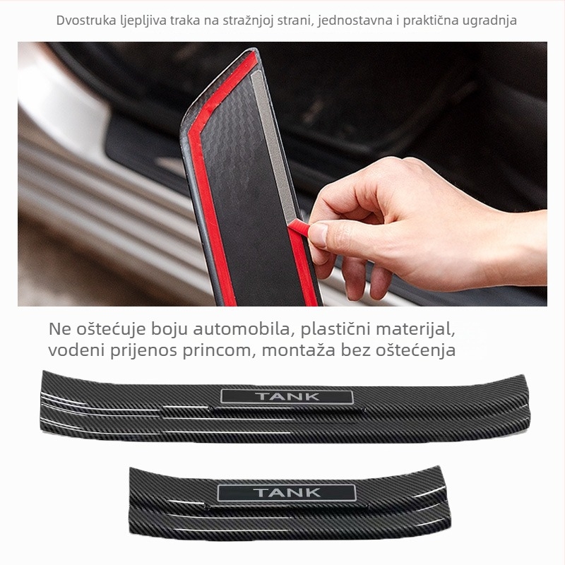BYD Hiace 05/07Ev pragova traka s pedalom, zaštita prtljažnika i naljepnica za promjenu izgleda karoserije