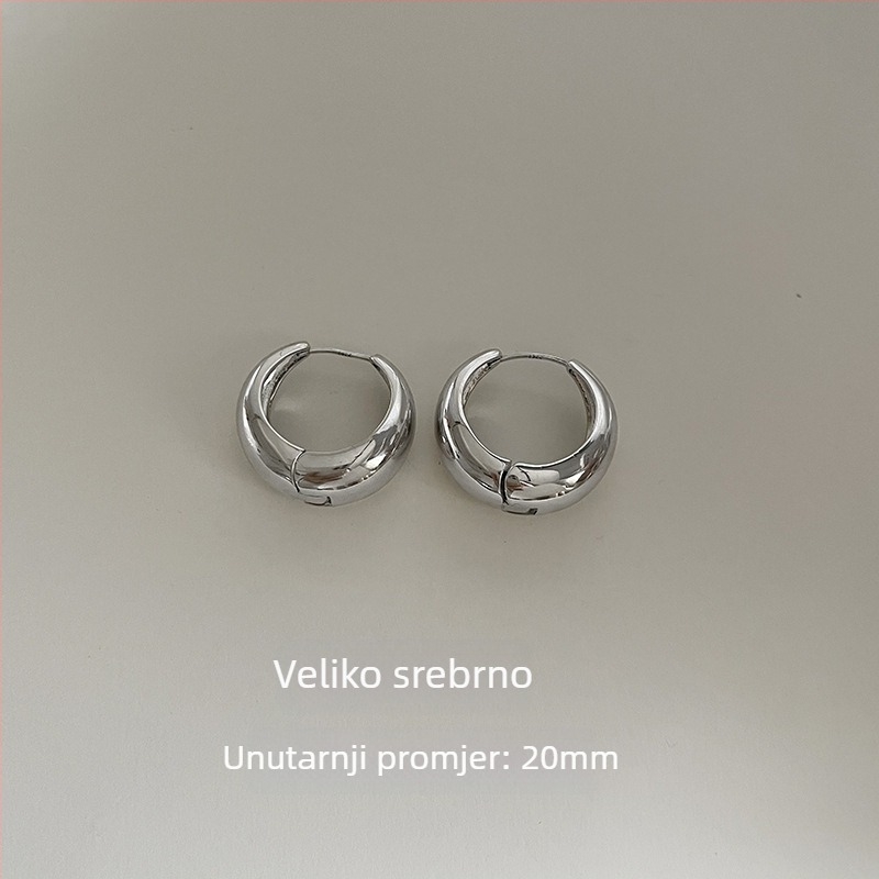 Naušnice, 925 srebro, Geometrijski dizajn, Elektroplatiranje, Insta stil