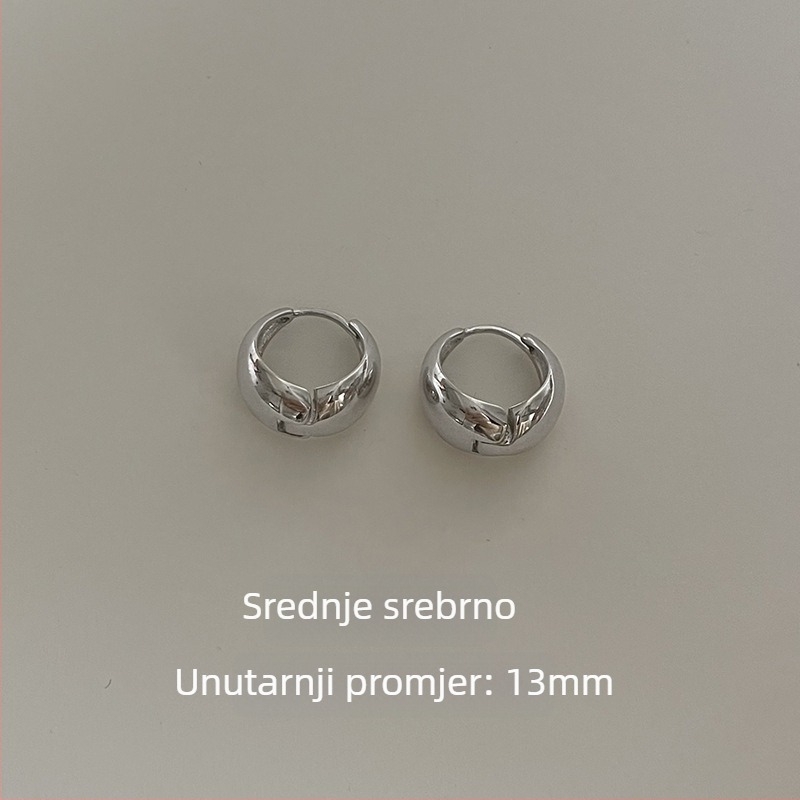 Naušnice, 925 srebro, Geometrijski dizajn, Elektroplatiranje, Insta stil