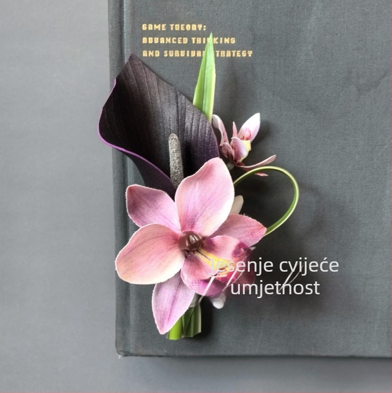 Set umjetnih cvjetova za vjenčanje – nevjesta i mladoženja, kuma i kumovi – rekviziti za fotografiju na vjenčanju (Brand: Drugo; Materijal: Drugo; Bez prilagodbe; Ispis logotipa nije moguć)