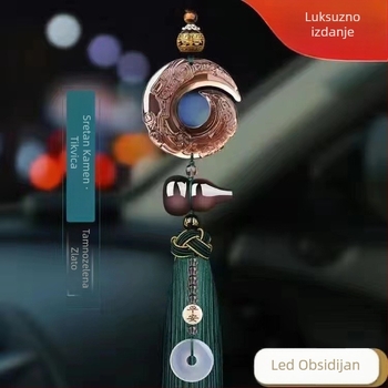 Nefritni privjesak za unutrašnjost automobila, moderan stil, dekorativni dodatak vozilu