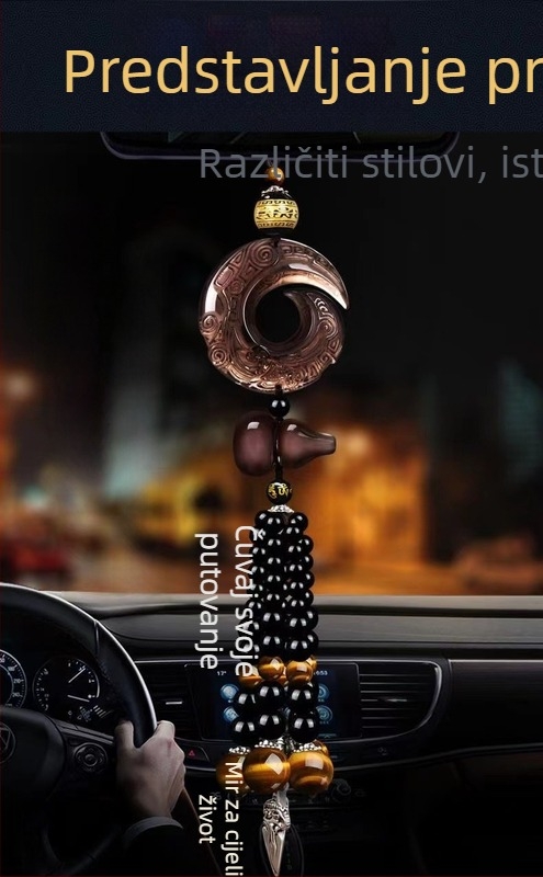 Nefritni privjesak za unutrašnjost automobila, moderan stil, dekorativni dodatak vozilu