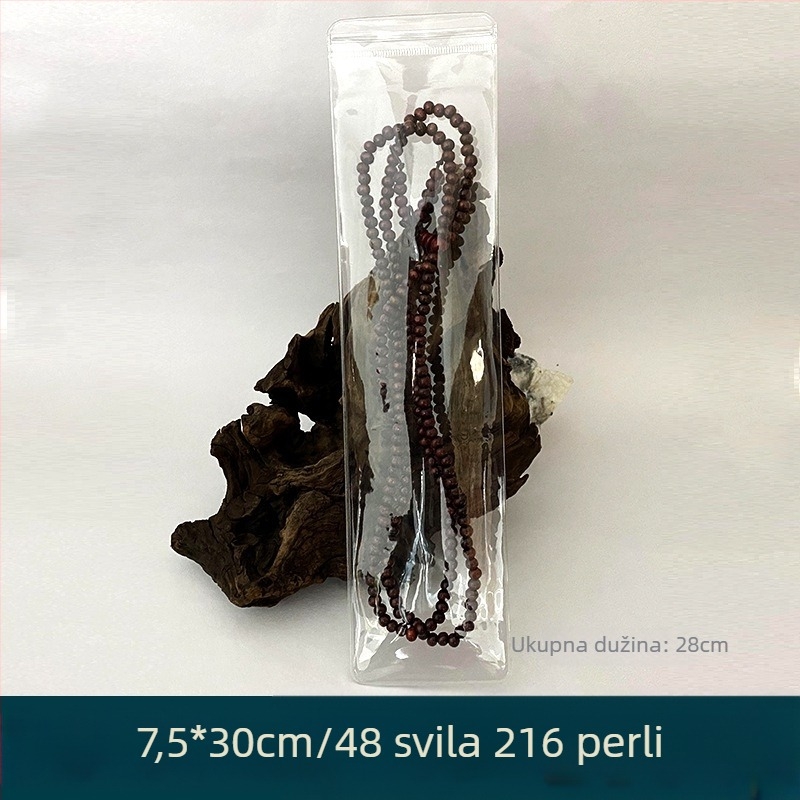 Prozirna debela PVC vrećica sa samouzavaranjem za pakiranje nakita i dodataka (PVC materijal; zatvaranje: samouzavaranje; pogodno za nakit, satove, ukosnice, četkice za šminku, češljeve)