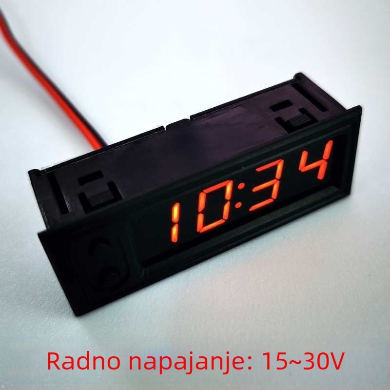 Ugrađeni automobilni digitalni modul sata s funkcijom vremena i datuma, prilagodljivi dizajn kuta; Materijal: Drugo; Izvedbeni standard: Drugo