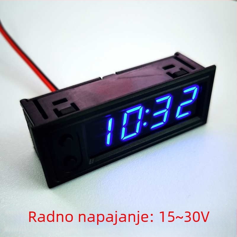 Ugrađeni automobilni digitalni modul sata s funkcijom vremena i datuma, prilagodljivi dizajn kuta; Materijal: Drugo; Izvedbeni standard: Drugo