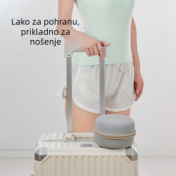 Putni jastuk za vrat u obliku U s memorijskom pjenom – prijenosna podrška za vrat za avion i auto, navlaka od poliestera