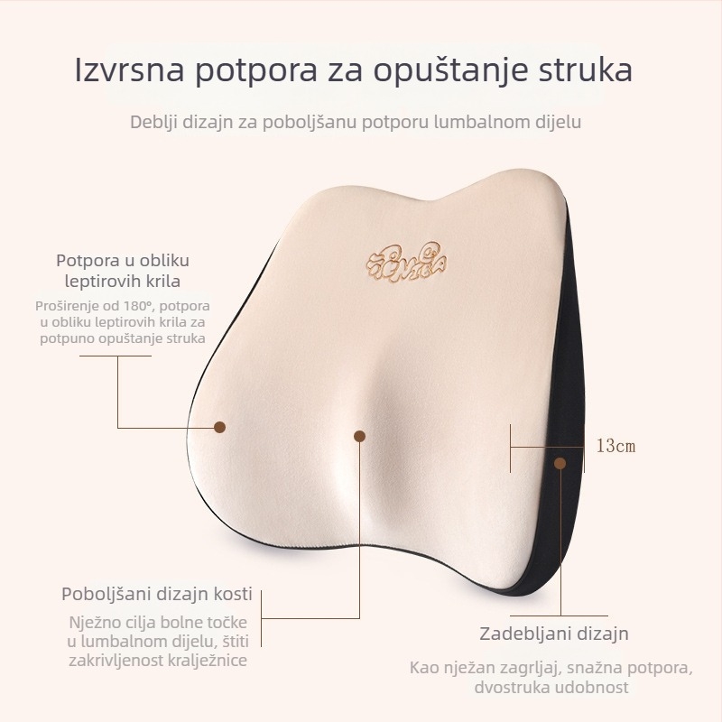 Auto jastuk za glavu s memorijskom pjenom za potporu vrata