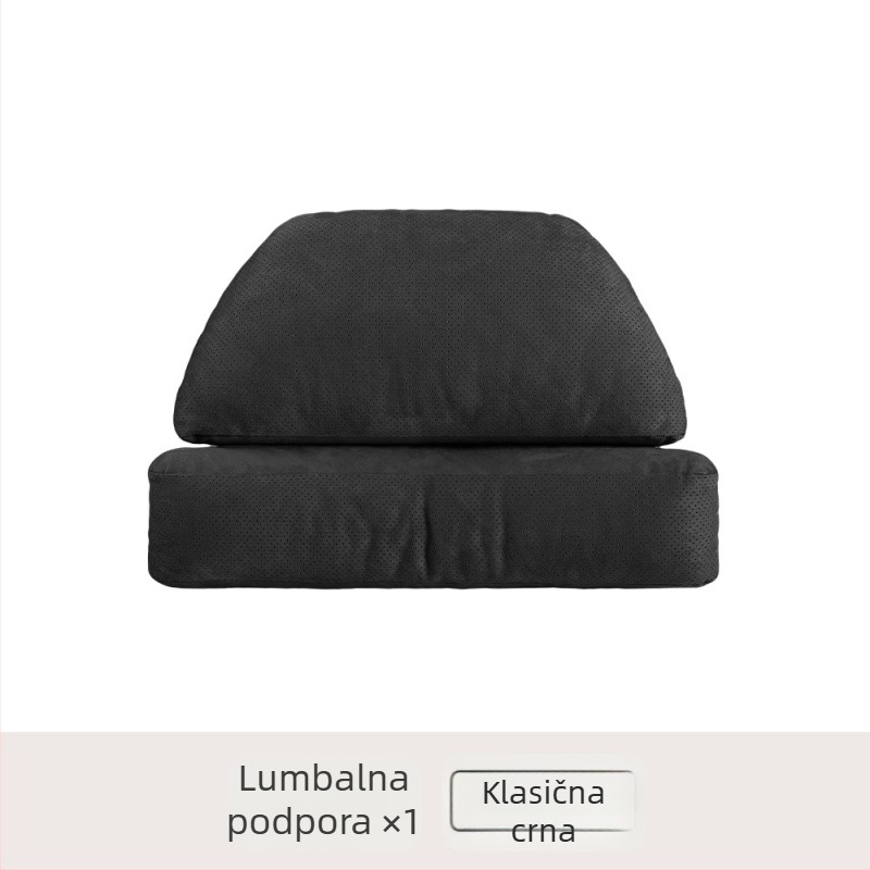 Automobilska jastučić za glavu s potporom lumbalnog dijela i zaštitom vrata – univerzalna prilagodba, vanjski materijal: deerskin, punilo: biocotton, za sve sezone, originalni stil