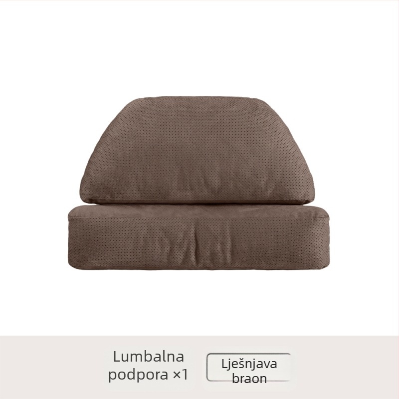 Automobilska jastučić za glavu s potporom lumbalnog dijela i zaštitom vrata – univerzalna prilagodba, vanjski materijal: deerskin, punilo: biocotton, za sve sezone, originalni stil