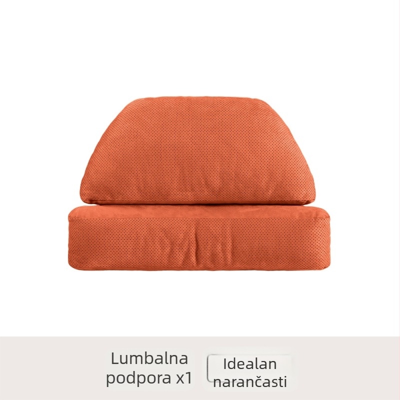 Automobilska jastučić za glavu s potporom lumbalnog dijela i zaštitom vrata – univerzalna prilagodba, vanjski materijal: deerskin, punilo: biocotton, za sve sezone, originalni stil