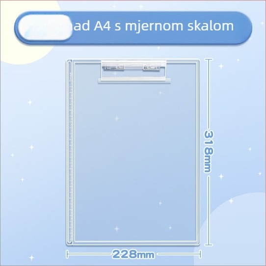 LC3005 Plastični A4 clipboard sa snažnim stegom
