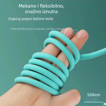 Kabel AUX 3,5 mm na 3,5 mm, muški, trožilni, silikon kabel za Apple auto audio adapter DIY