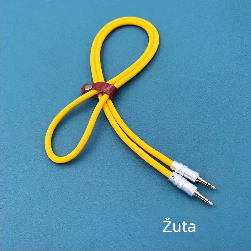 Kabel AUX 3,5 mm na 3,5 mm, muški, trožilni, silikon kabel za Apple auto audio adapter DIY