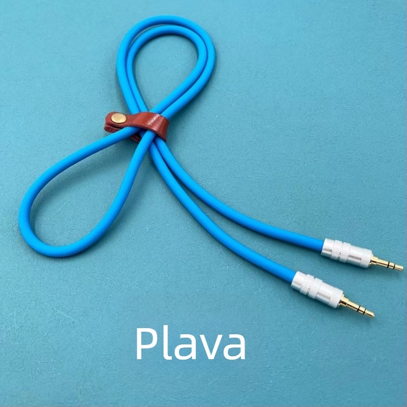 Kabel AUX 3,5 mm na 3,5 mm, muški, trožilni, silikon kabel za Apple auto audio adapter DIY