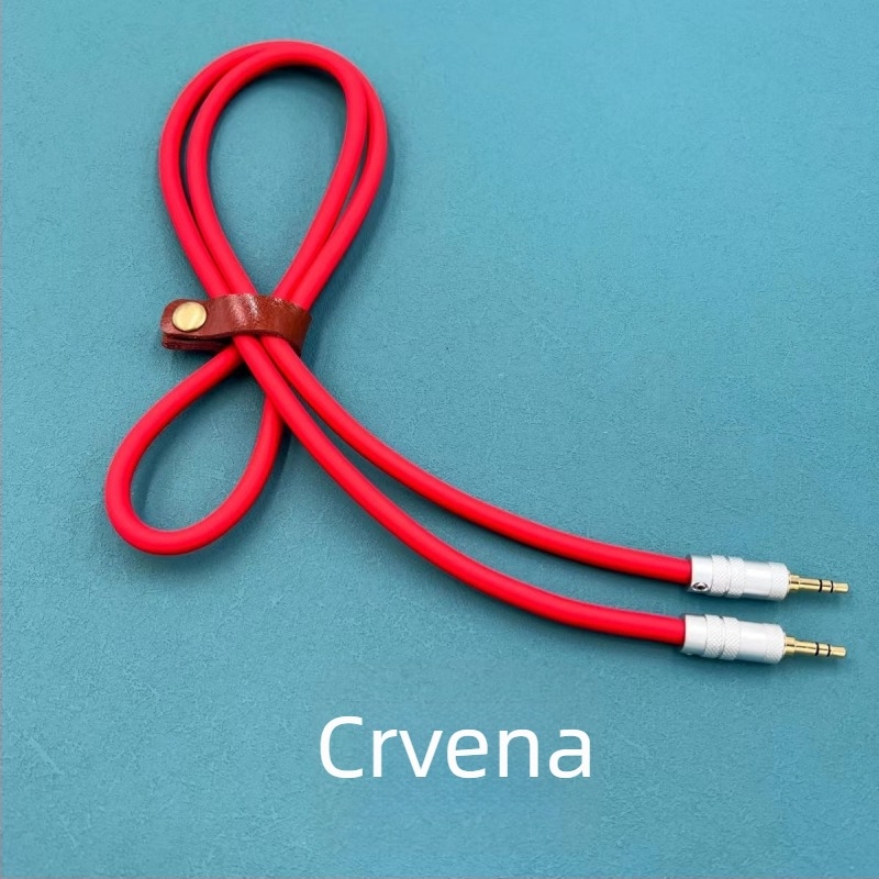 Kabel AUX 3,5 mm na 3,5 mm, muški, trožilni, silikon kabel za Apple auto audio adapter DIY
