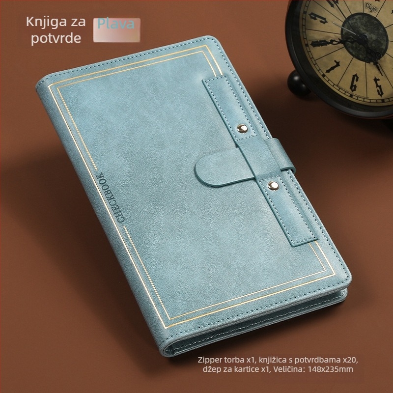 Organizator računa – meki kožni folder za račune, mogućnost prilagodbe logotipa