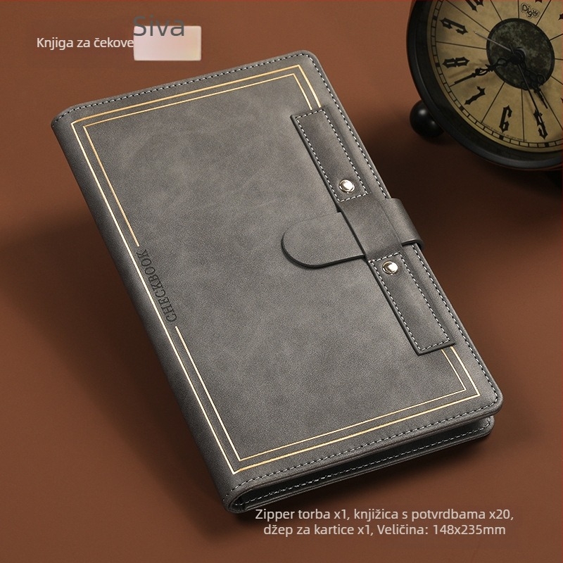 Organizator računa – meki kožni folder za račune, mogućnost prilagodbe logotipa