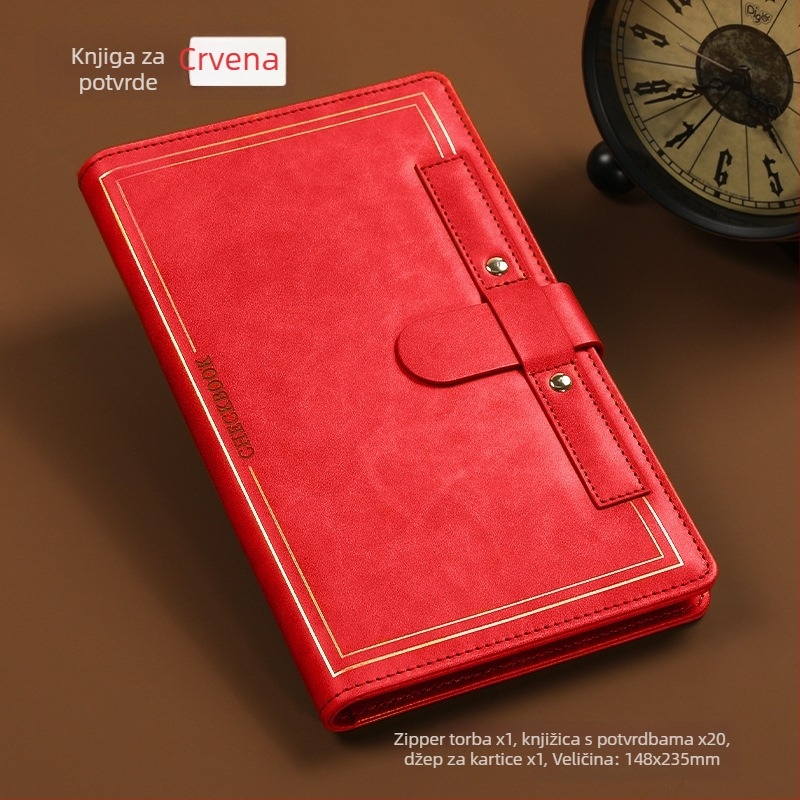 Organizator računa – meki kožni folder za račune, mogućnost prilagodbe logotipa