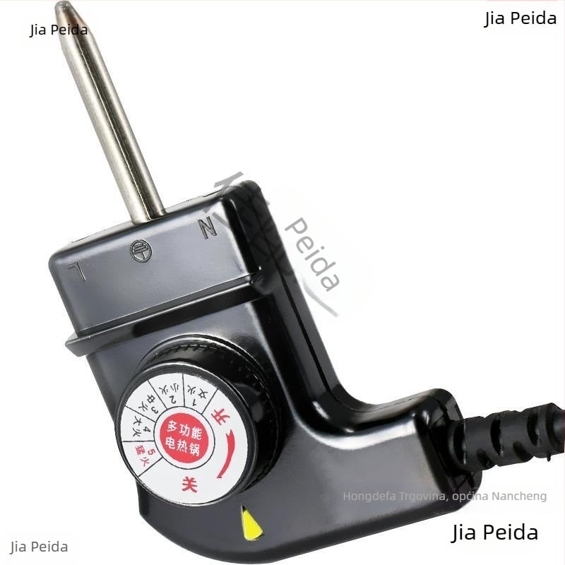 Korejskog stila višenamjenski električni lonac s napajanjem i trostrukim utikačem, kabel za regulaciju temperature za lonac i grill tavu