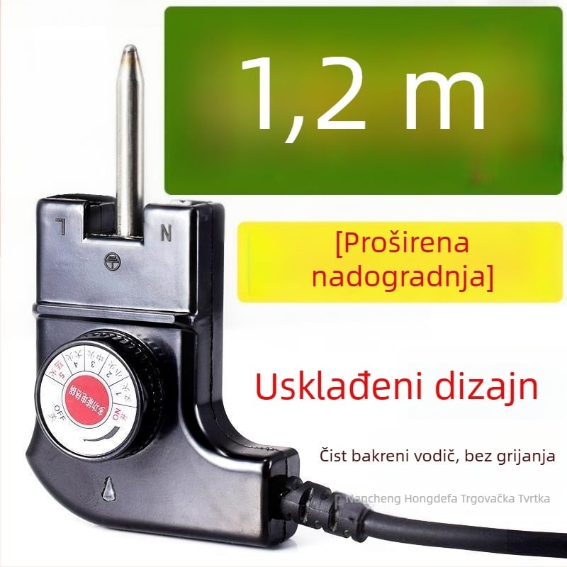 Korejskog stila višenamjenski električni lonac s napajanjem i trostrukim utikačem, kabel za regulaciju temperature za lonac i grill tavu