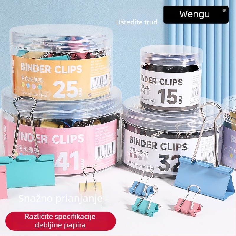 Wengu metalni šuplji klips za ured