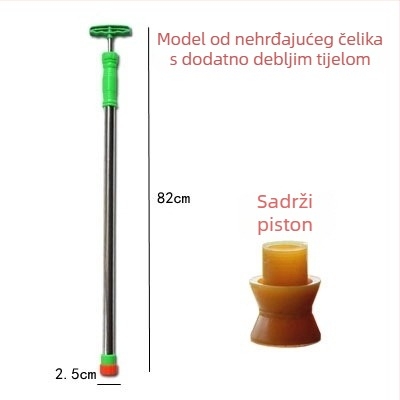 Vrtni vodeni pištolj: raspršivač pesticida, nehrđajući čelik i plast, povlačna funkcija prskanja, za kućno vrtlarenje i poljoprivredu
